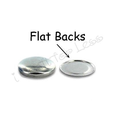 75 Size 36 (7/8" - 23mm) Cover Buttons / Fabric Covered Buttons - Flat Back