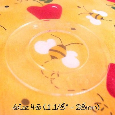 Cover Covered Buttons Size 45 (1 1/8" - 28mm) WIRE BACKS - Choose Quantity