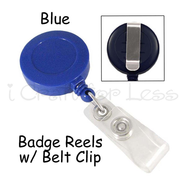 Badge Reel Lanyard with Belt / Slide Clip & Plastic Strap