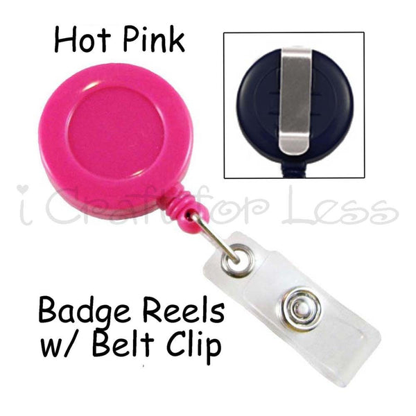 Badge Reel Lanyard with Belt / Slide Clip & Plastic Strap