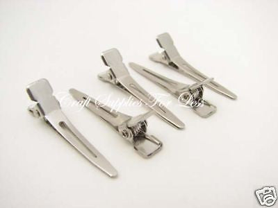 25 1 3/8" Mini Single Prong Alligator Clips - Hair Bows