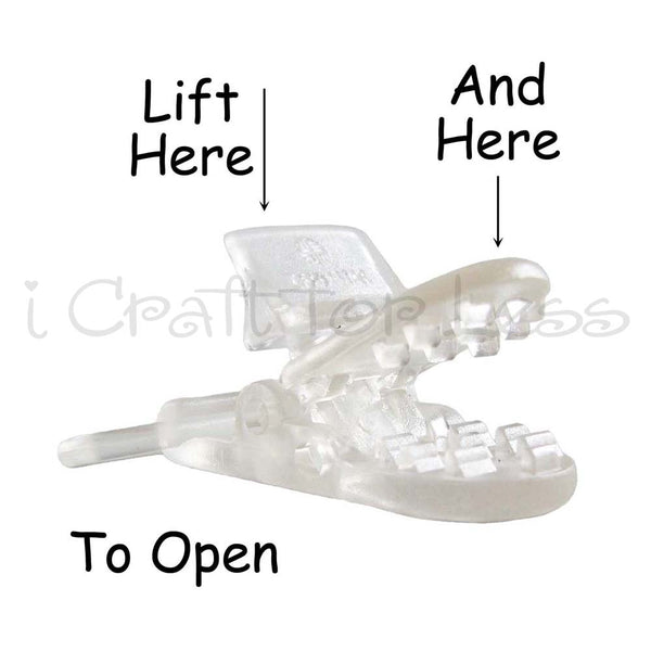 1" KAM Plastic Pacifier / Suspender Clips