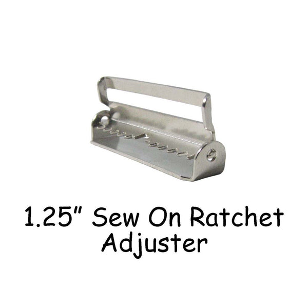 Sew On Ratchet Adjusters with Teeth / Adjustable Suspender Slides
