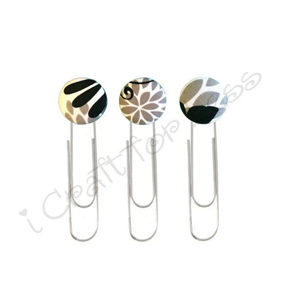 Large Paper Clip Book Markers with Glue Pad
