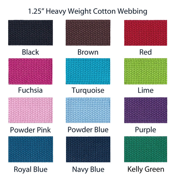 1.25" Heavy Weight Cotton Webbing