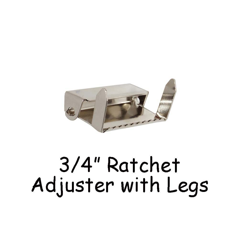 Ratchet Adjusters with Legs / Adjustable Suspender Slides