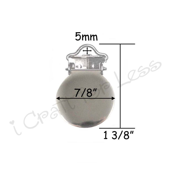 5mm Round Face Suspender Clips