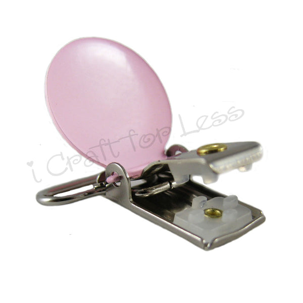 3/4" or 1" Enamel Round Face Suspender Clips