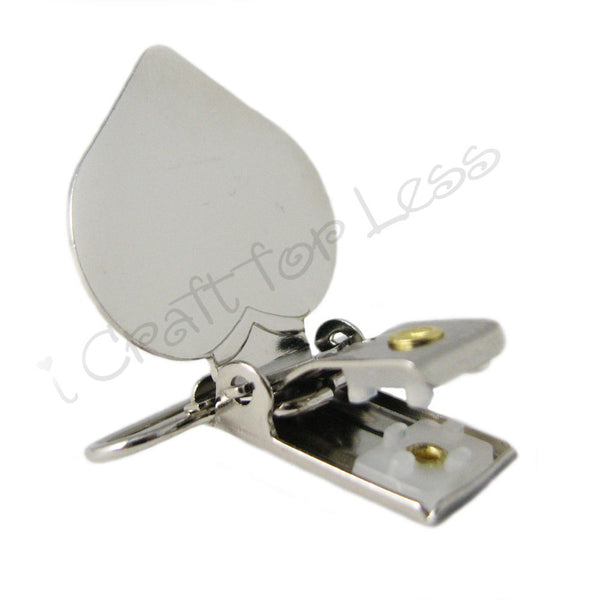 3/4" or 1" Heart Suspender Clips
